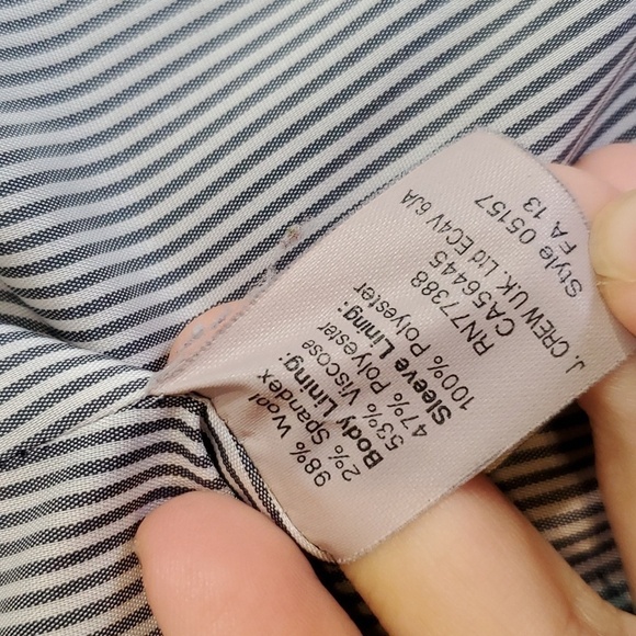 J Crew Womens Schoolboy Wool Blend 2 Button Jacket sz 4 - Picture 8 of 16